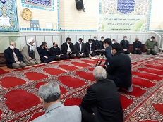 وزیر ارشاد در مسجد قنوات