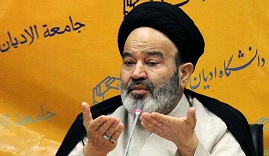 حجت الاسلام نواب رئیس دانشگاه ادیان و مذاهب