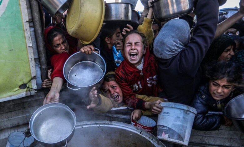 گرسنگی مردم غزه