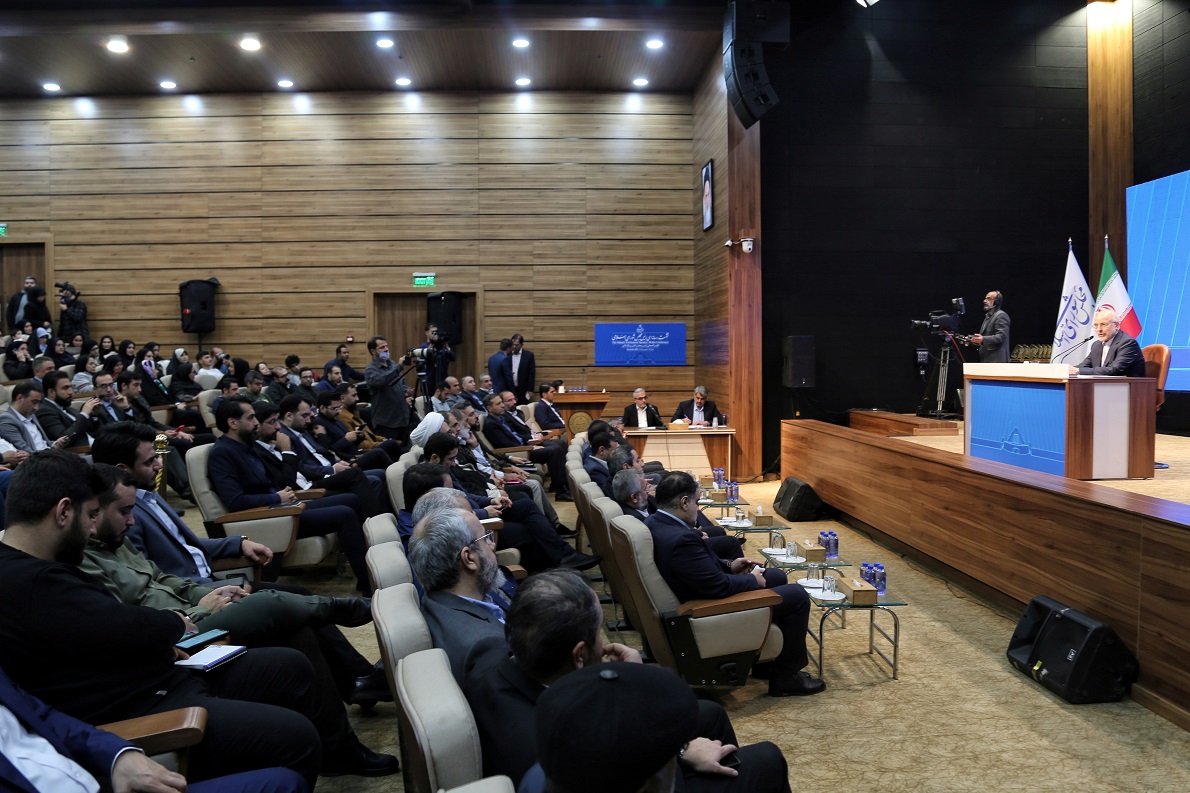 گزارش تصویری دومین نشست خبری دکتر قالیباف رئیس مجلس + زهرا سادات صحفی